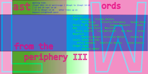 Save the date! @theOff.space – last words from the periphery III
